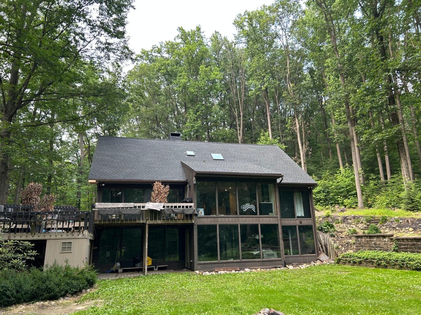 Charcoal GAF Timberline with Extended Overhangs Roof Replacement in New Holland, PA