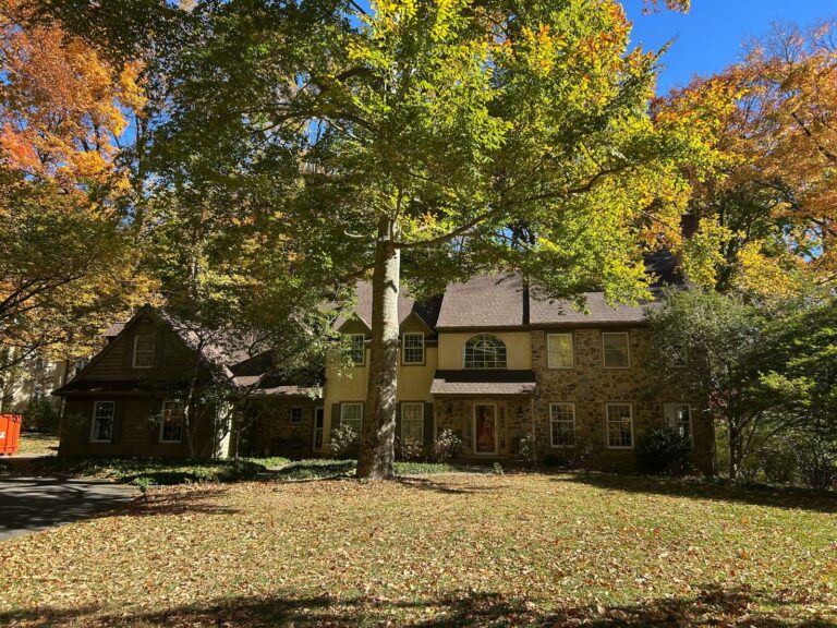 A finished roof replacement in Kennett Square PA