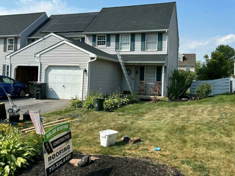 solar roofing roof replacement in reinholds, pa